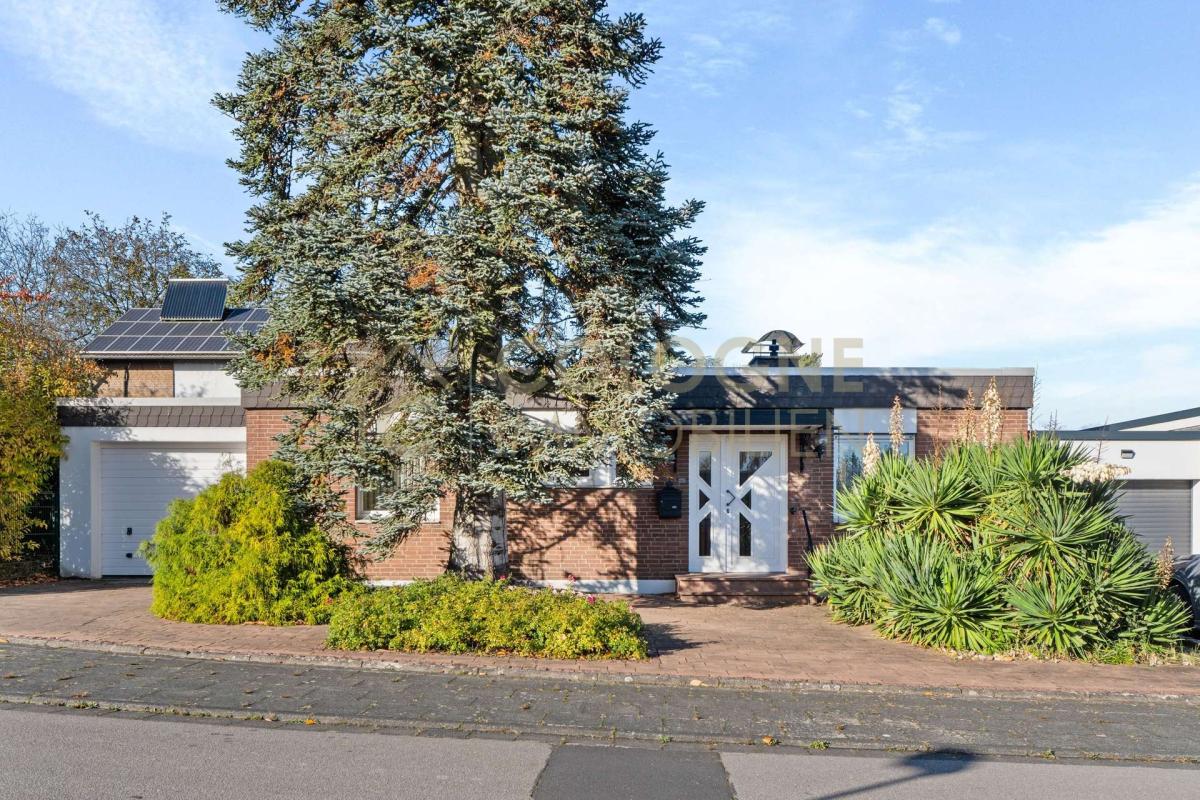 Hausfront und Vorgarten