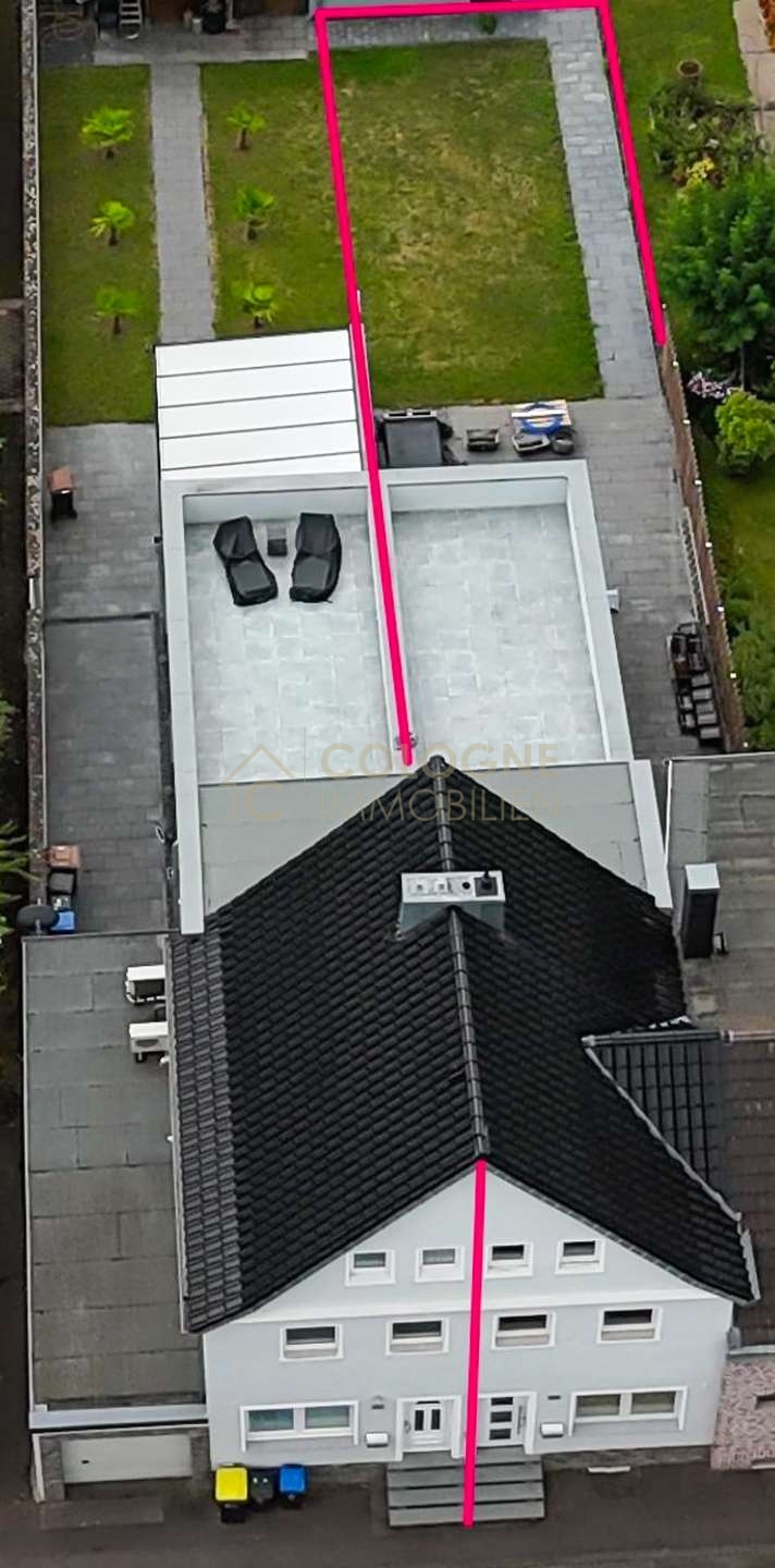 Luftansicht der Doppelhaushälfte