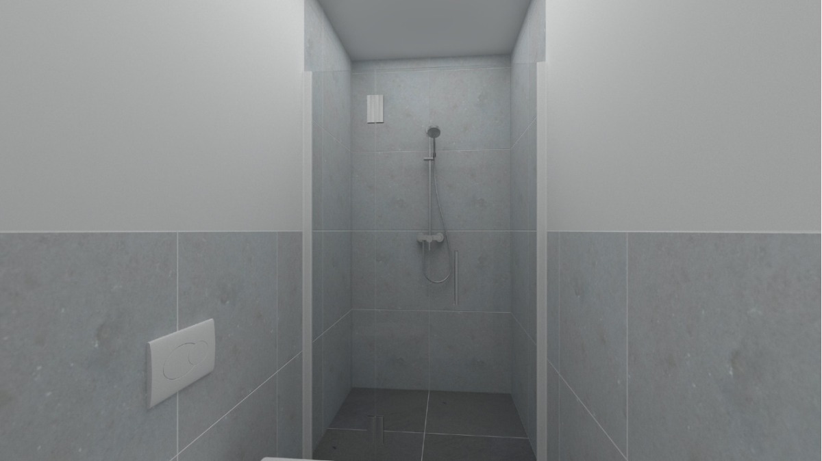 EG Wohnung 2: Bad visualisiert (sanierungsbedürftig)