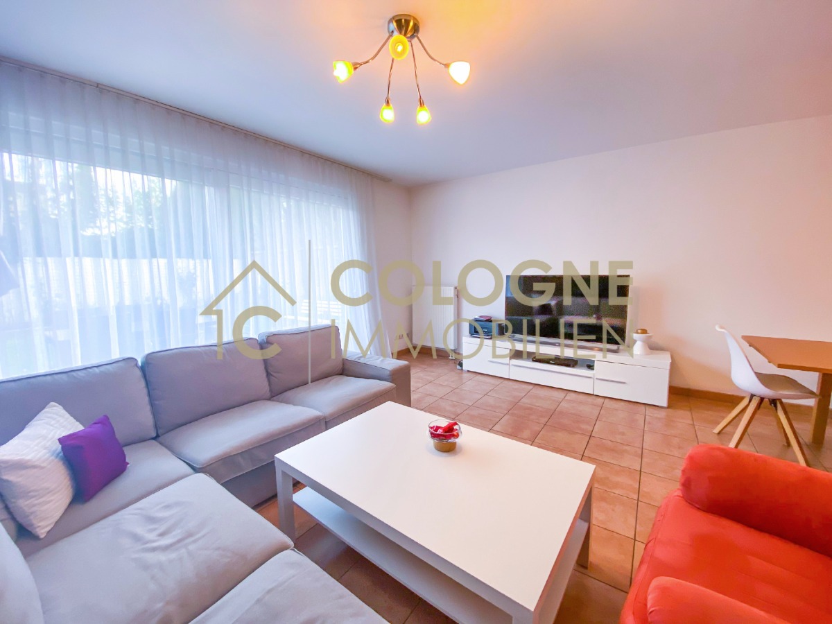 Wohnzimmer mit Panoramafenstern und Terrassenzugang