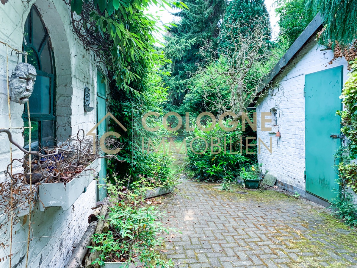 Weg zum ca. 50 m langen Garten