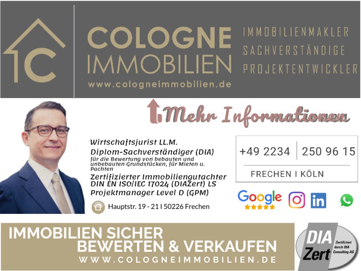 Mehr Informationen auf: www.cologneimmobilien.de