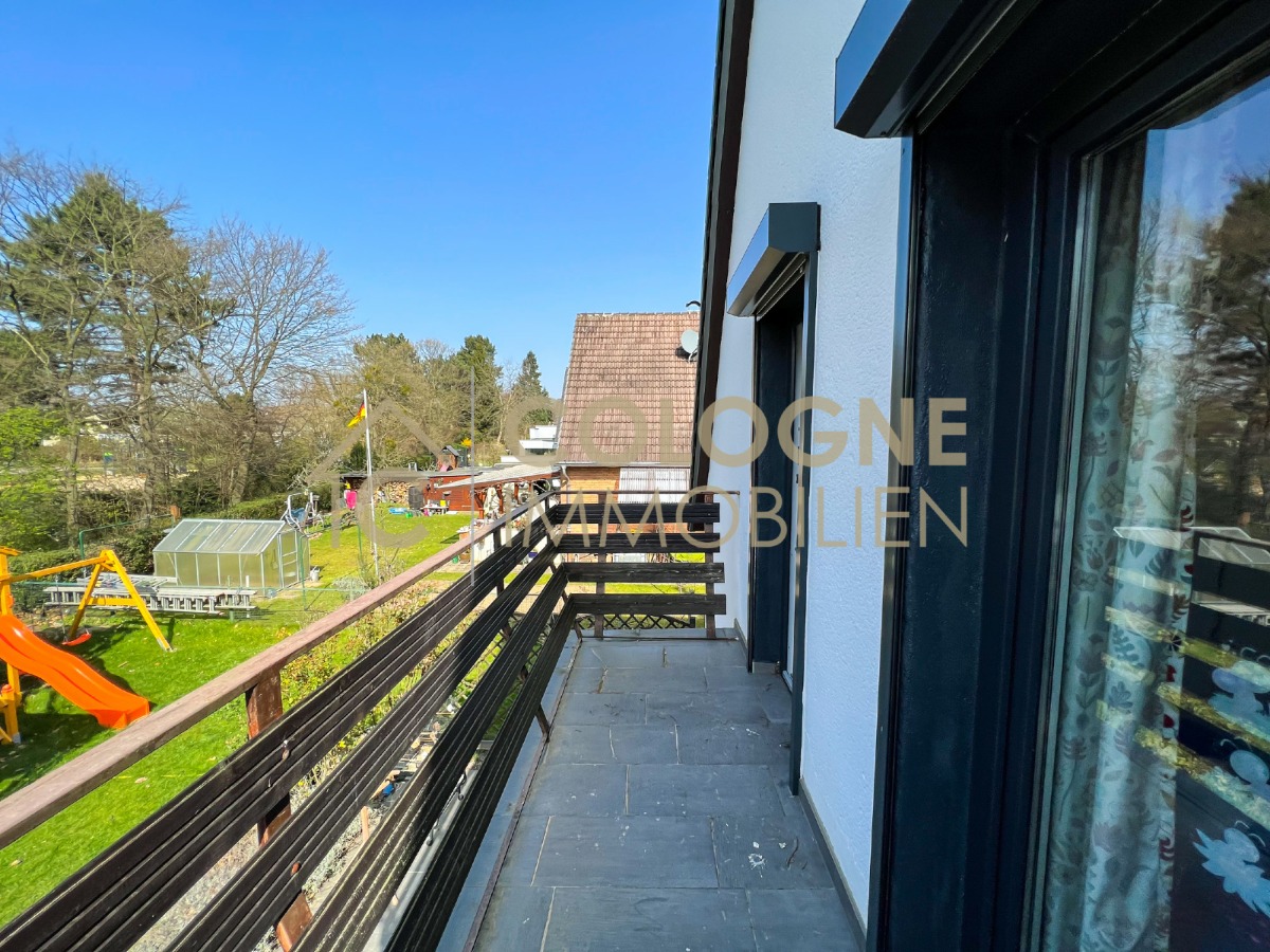 Balkon mit Verbindung zu beiden Zimmern mit Weitblick